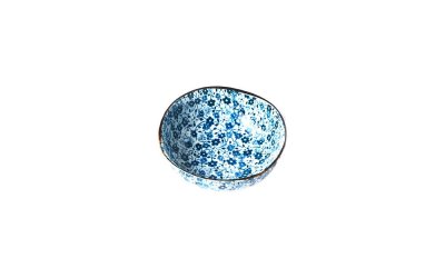 Bol din ceramică MIJ Daisy, ø 11 cm, alb – albastru