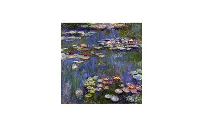 Reproducere pe pânză după Claude Monet – Water Lilies 3, 70 x 70 cm