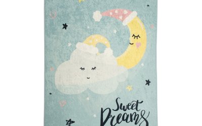 Covor antiderapant pentru copii Chilai Sweet Dreams, 100 x 160 cm