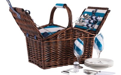 Coș picnic cu echipament pentru 4 persoane Navigate Basket