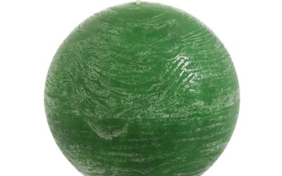 Lumânare J-Line Ball, verde deschis