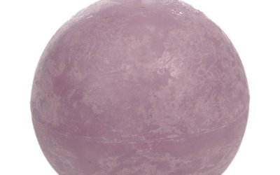 Lumânare J-Line Globe, violet lavandă