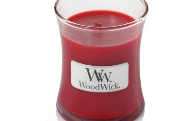 Lumânare cu parfum de rodii WoodWick, 20 ore