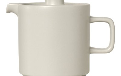 Ceainic din ceramică Blomus Pilar, 1 l, alb