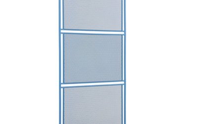 Paravan metalic pentru balcon Garden Pleasure MWH, 180 x 80 cm, albastru