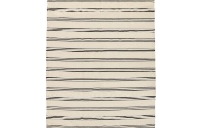 Covor din bumbac Bloomingville Mini Stripe, 140 x 240 cm, bej