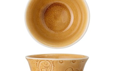 Bol din gresie ceramică Bloomingville Rani, ø 13 cm, galben