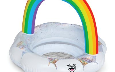 Colac gonflabil pentru copii Big Mouth Inc. Rainbow
