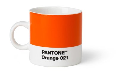 Cană Pantone Espresso, 120 ml, portocaliu
