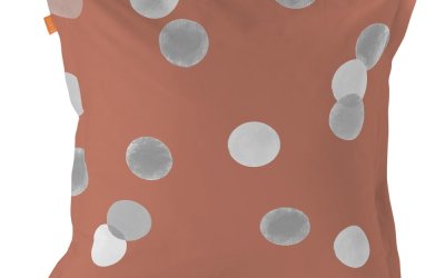 Față de pernă din bumbac Blanc Shine Confetti, 60 x 60 cm