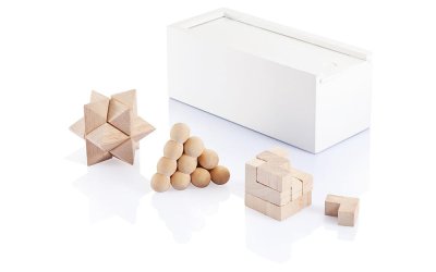 Set 3 puzzle-uri din lemn XD Design
