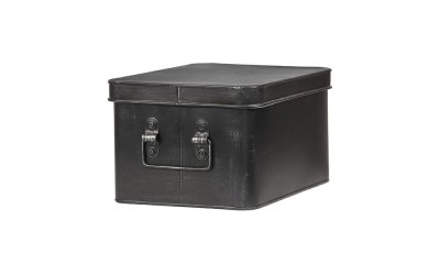 Cutie metalică pentru depozitare LABEL51 Media, lățime 27 cm, negru