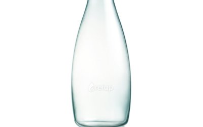 Sticlă cu capac din lemn ReTap, 500 ml