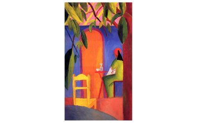 Reproducere tablou August Macke – Turkish Cafe II, 50 x 30 cm