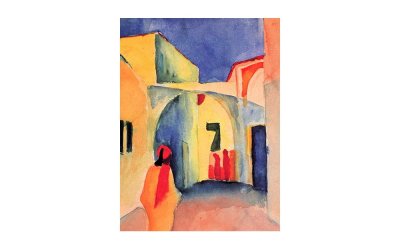 Reproducere tablou August Macke – A Glance Down an Alley, 60 x 45 cm