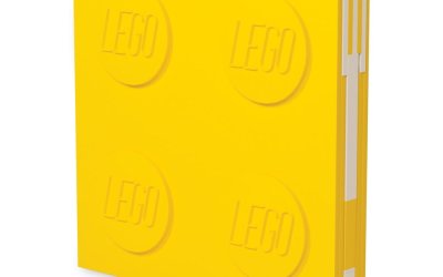 Caiet cu pix cu gel LEGO®, 15,9 x 15,9 cm, galben