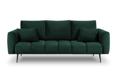 Canapea cu tapițerie de catifea Interieurs 86 Octave, verde închis