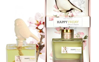 Difuzor cu parfum de flori de migdale HF Living Fragrance, 100 ml