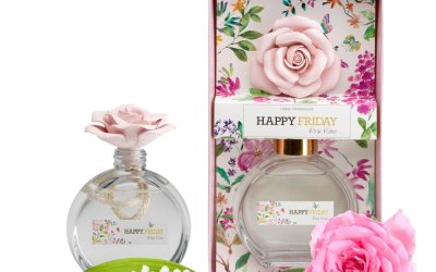 Difuzor cu parfum de trandafiri roz HF Living, 190 ml