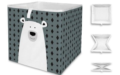 Cutie de depozitare pentru copii Mr. Little Fox Polar Bear