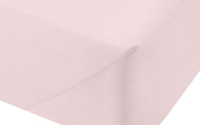 Cearșaf din bumbac Bianca Blush, 135 x 190 cm, roz