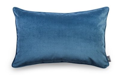 Față de pernă cu suprafață de catifea WeLoveBeds Jeans, 40 x 60 cm, albastru