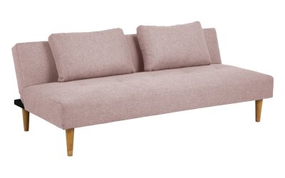 Canapea extensibilă loomi.design Matylda, roz pudră