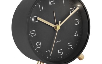 Ceas cu alarmă Karlsson Lofty, ø 11 cm, negru