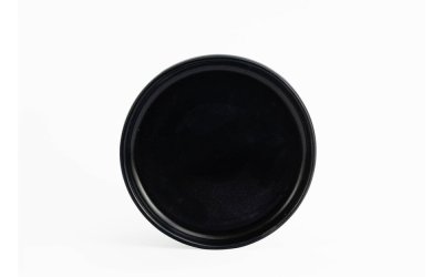 Farfurie din gresie pentru desert ÅOOMI Luna, ø 17 cm, negru