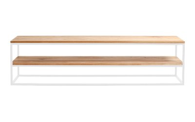 Masă tip consolă din lemn de stejar Custom Form Julita, înălțime 50 cm