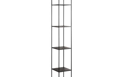 Bibliotecă metalică Custom Form Tensio, înălțime 230 cm, negru