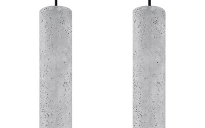 Lustră din beton Nice Lamps Fadre, lungime 34 cm