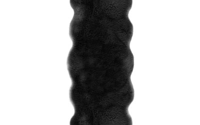 Blană de oaie artificială Tiseco Home Studio Lambskin, 60 x 180 cm, negru