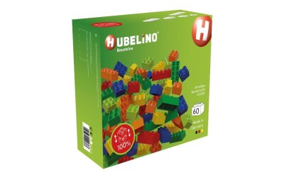 Set cuburi de construit Hubelino Rainbow, 60 piese