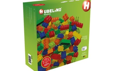 Set cuburi de construit Hubelino Rainbow, 120 piese