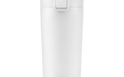 Cană termică Vialli Design Fuori, 400 ml, alb