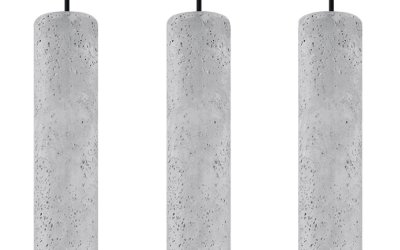 Lustră din beton Nice Lamps Fadre, lungime 40 cm