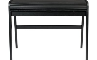 Birou cu blat rabatabil Zuiver Barbier, lungime 110 cm, negru