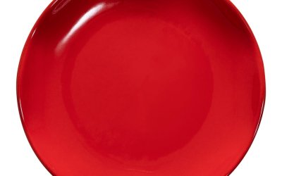 Farfurie din gresie pentru desert Casafina Cook & Host, ø 20,5 cm, roșu