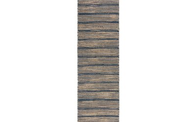 Covor din iută Flair Rugs Equinox, 60 x 230 cm, albastru