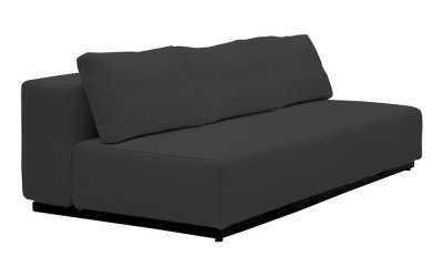 Canapea extensibilă Softline Nevada, 200 cm, negru