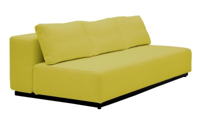 Canapea extensibilă Softline Nevada, 200 cm, galben lime