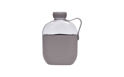 Sticlă pentru apă cu agățătoare HIP Stone, 650 ml, gri