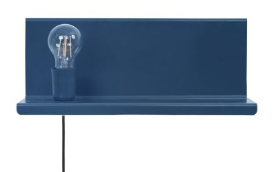 Aplică cu raft Homemania Decor Shelfie2, albastru