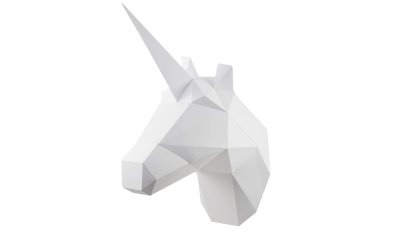 Set creativ de pliere a hârtiei Papertime Unicornul Alb