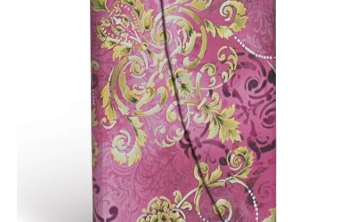 Caiet dictando cu copertă cartonată Paperblanks Polished Pearl, 10×14 cm