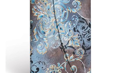Caiet dictando cu copertă cartonată Paperblanks Gossamer Grey, 10×14 cm