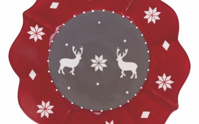 Farfurie din dolomită de Crăciun Villa d’Este Chamonix, ø 29 cm