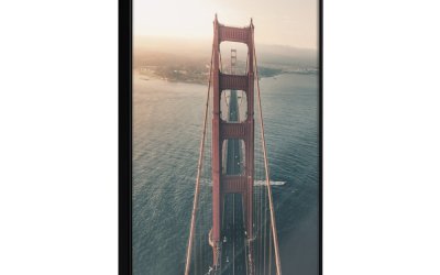 Poster cu ramă Artgeist Bridge in San Francisco I, 20 x 30 cm
