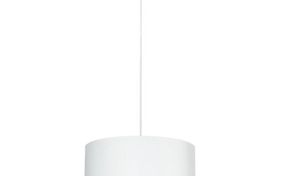 Lustră cu detalii arămii Sotto Luce Mika XL, ⌀ 50 cm, alb